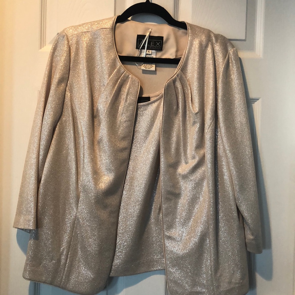 NWT Shimmering jacket and tank